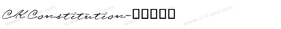 CK Constitution字体转换